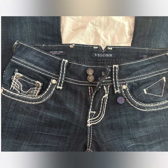 2000s Y2K boot cut graphic jeans - Picture 4 of 7